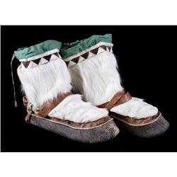 Eskimo Inuit Seal Caribou Mukluk Moccasins 19th C.