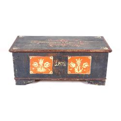 Mid 1800s Bavarian Folk Art Dowry Chest