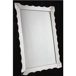 LARGE Accented Bevel Art Deco Mirror