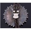 Image 5 : Zuni Sun Face Sterling Silver Bolo Tie Large