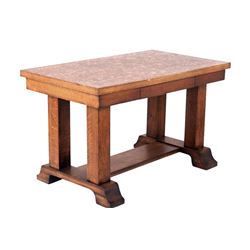 Early 1900's Mission Quartersawn Oak Library Table