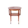 Image 2 : 1800's Scrolled Quarter Sawn Oak & Abalone Table