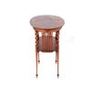Image 3 : 1800's Scrolled Quarter Sawn Oak & Abalone Table