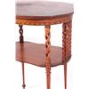 Image 8 : 1800's Scrolled Quarter Sawn Oak & Abalone Table