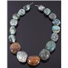 Image 1 : Large Polished Turquoise Necklace