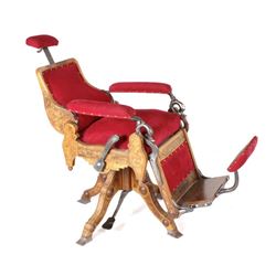 Early Theo A. Kochs Barber Chair 19th Century