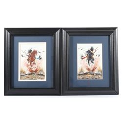 Original Native American Paintings Signed Lorentz