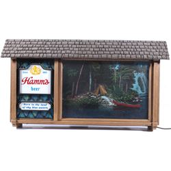 Hamm's Beer Lighted Motion Advertising Sign