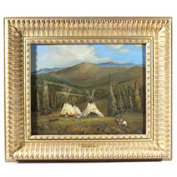 Bill Mittag Spirit Of The Mountains Oil painting