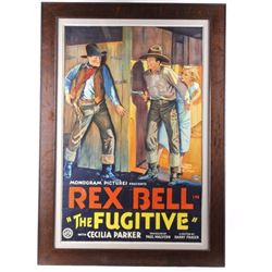 The Fugitive Western Movie Poster c. 1933 Rex Bell