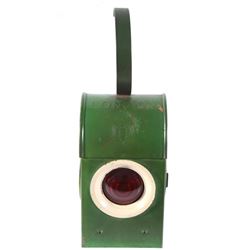 Early 20th Century London Bat Red Railroad Lantern