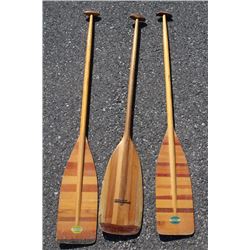 Late 20th Century Wooden Canoe Paddles
