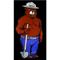 Smokey The Bear Porcelain Enamel Large Sign