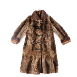 Mcibbin Stagecoach N. American Gray Fox Fur Coat