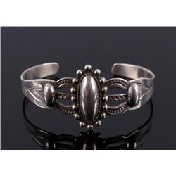 Navajo Fred Harvey Sterling Silver Bracelet c.1920