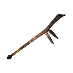 Crow Apsaalooke Spontoon Gunstock War Club 19th C.