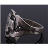 Image 3 : Navajo Fred Harvey Thunderbird Silver Ring