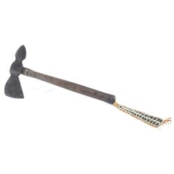 Plains Flared Head Tomahawk with Beaded Drop