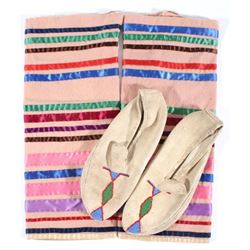 Native American Mulicolored Moccisons & Leggings