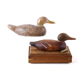 Collection Mallard Hen Decoy & Drake Keepsake Box