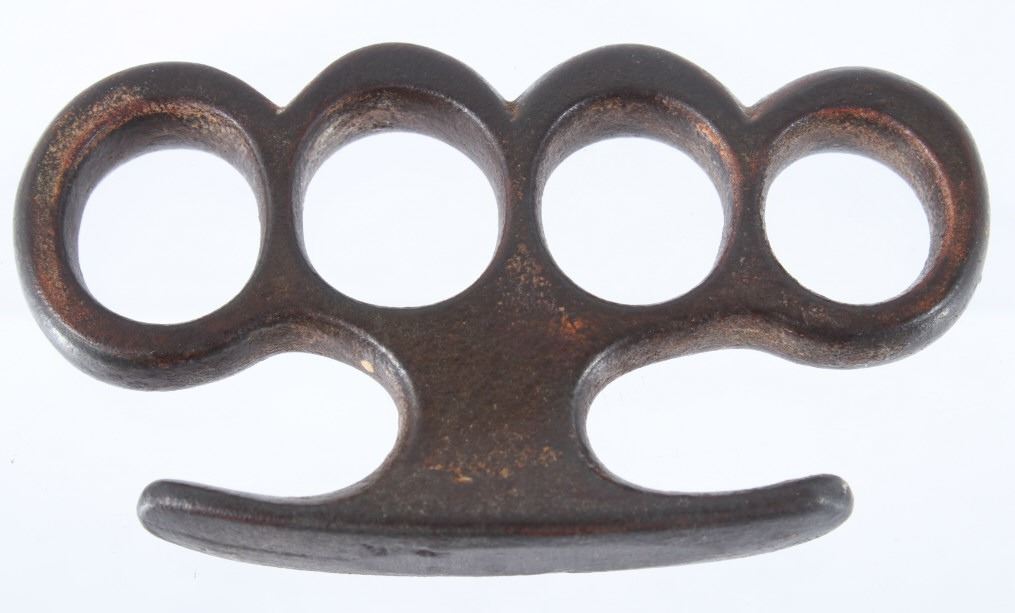 Mid 20th Century Cast Iron Brass Knuckles