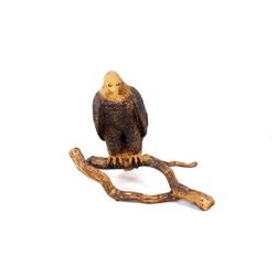 Montana Chainsaw Carved Wooden Bald Eagle Statue