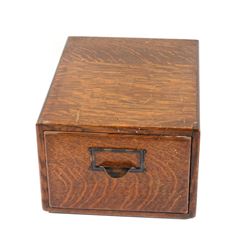 Small Oak Filing Cabinet