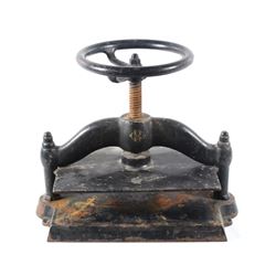 19th Century Cast Iron H&B Co Number 5 Book Press