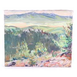 Original Carl Tolpo Four Mile Canyon Oil on Canvas