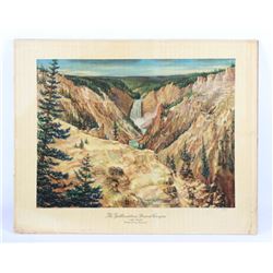 Carl Tolpo Yellowstone-Grand Canyon Original Litho