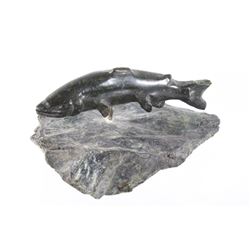 Lahontan Cutthroat Trout Jadeite Carving