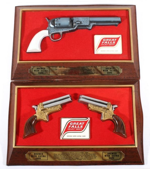 Great Falls Select Beer Gun Advertising Signs