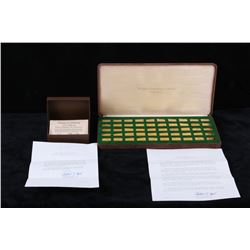 1983 Franklin Mint Duck Stamps 24K Gold on Silver