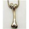 Image 1 : STERLING DOG BONE & CHAIN NECKLACE