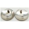 Image 2 : PAIR MEXICO STERLING PIERCED EARRINGS