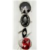 Image 1 : 4-FASHION RINGS STERLING SILVER