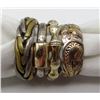 Image 1 : 4-GOLD TONED STERLING SILVER RINGS