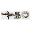 Image 1 : 3-STERLING BROOCHES/PINS: (1)BEAR, (1)BIRD &