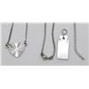 Image 1 : 3-NEW STERLING NECKLACES WITH PENDANTS