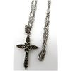 Image 1 : MARCASITE STELRING PENDANT WITH LONG CHAIN