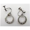 Image 1 : SPARKLY STERLING DANGLY CLIP ON EARRINGS