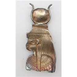 LARGE ANTIQUE STERLING EGYPTIAN BROOCH