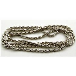 STERLING NECKLACE/CHAIN MARKED "ISC"