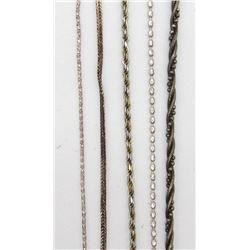 LOT OF (5) STERLING BRACELETS WITH DIFF DESIGNS