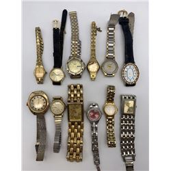12 LADIES WRIST WATCHES - MIXED BRANDS