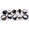 Image 1 : 10-ANTIQUE STERLING RINGS WITH ANIMAL DESIGNS
