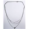 Image 1 : STERLING LAYERED NECKLACE WITH CIRCULAR CHARM