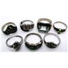 Image 2 : 7-MARCASITE STERLING BLING RINGS