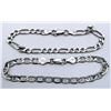 Image 1 : 2-ITALY STERLING BRACELETS WITH LINK DESIGNS