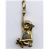 Image 1 : GOLD TONED STERLING NECKLACE WITH MONKEY